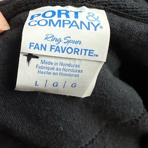 Port‎ and Company Black Full Zipp Up Hoodie 2003 Limited Edition Size: L - Picture 5 of 10